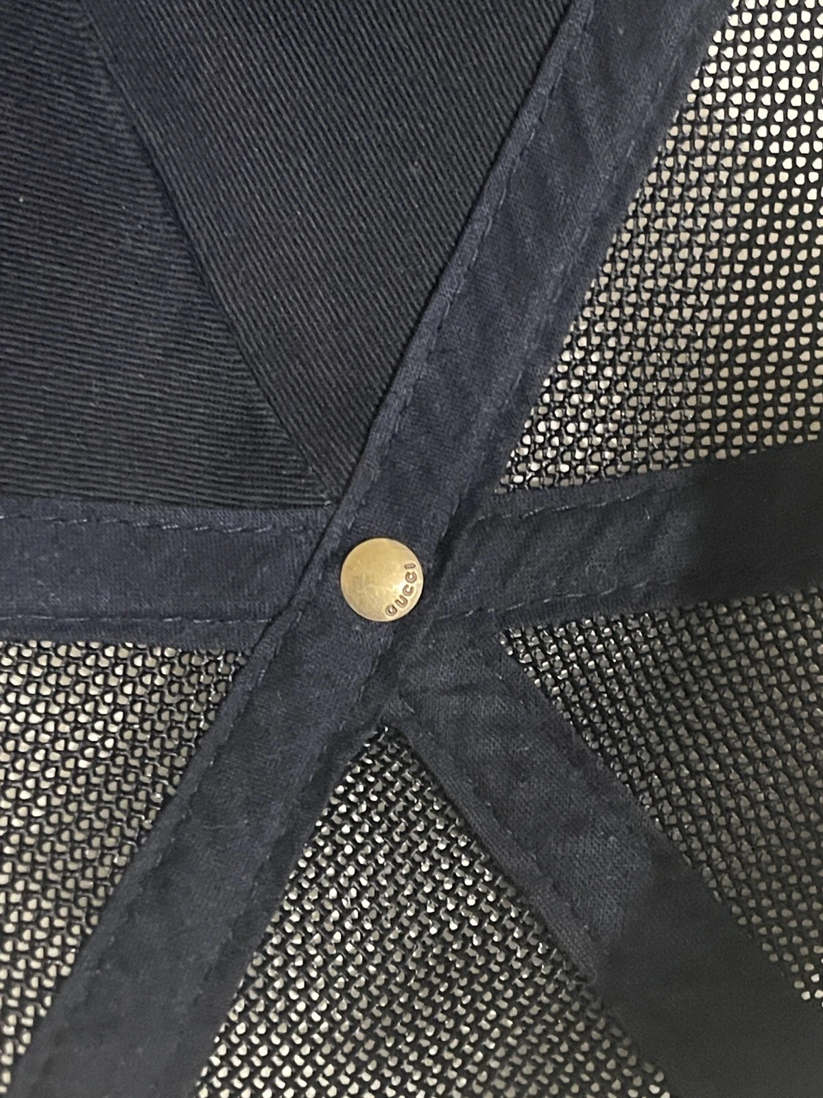 Cappellino Gucci logo con pelle taglia L