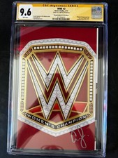 WWE #3 CGC 9.6 Championship Belt Variant Signed By AJ 