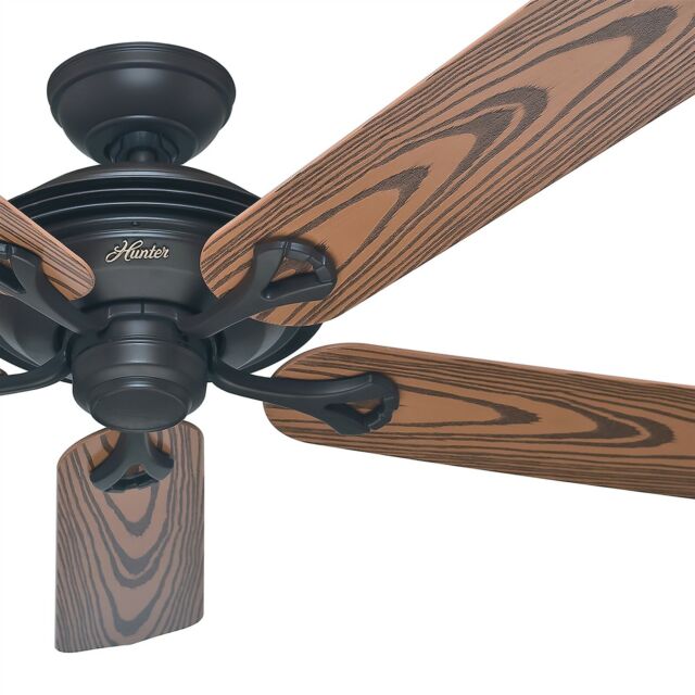 Hunter Fan 52 Outdoor Wet Rated Ceiling Fan In New Bronze 5