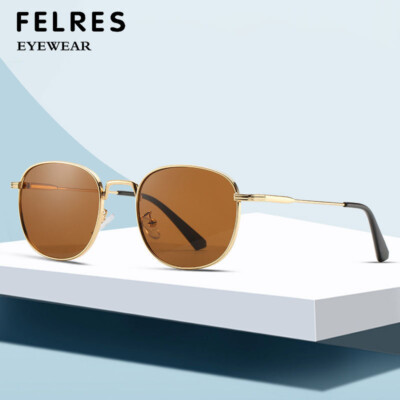 Metal Round Sunglasses with UV Protection Amazon.com: KALIYADI Round Polarized Sunglasses for Men  main image 4