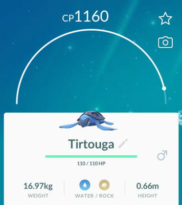 Pokemon Go Tirtouga Gen 5 Trade Ultra Rare Ebay