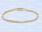 14k Yellow Gold ladies Diamond tennis bracelet  luckyhhhjewelry 3.25 ct — photo 2