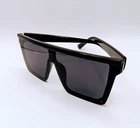 Luxury Black Square Sunglasses for Men and Women - Oversized Trendy Shades  