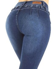 Colombian Design High Waist Butt Lift Levanta Cola Skinny Jeans Plus/Junior Size