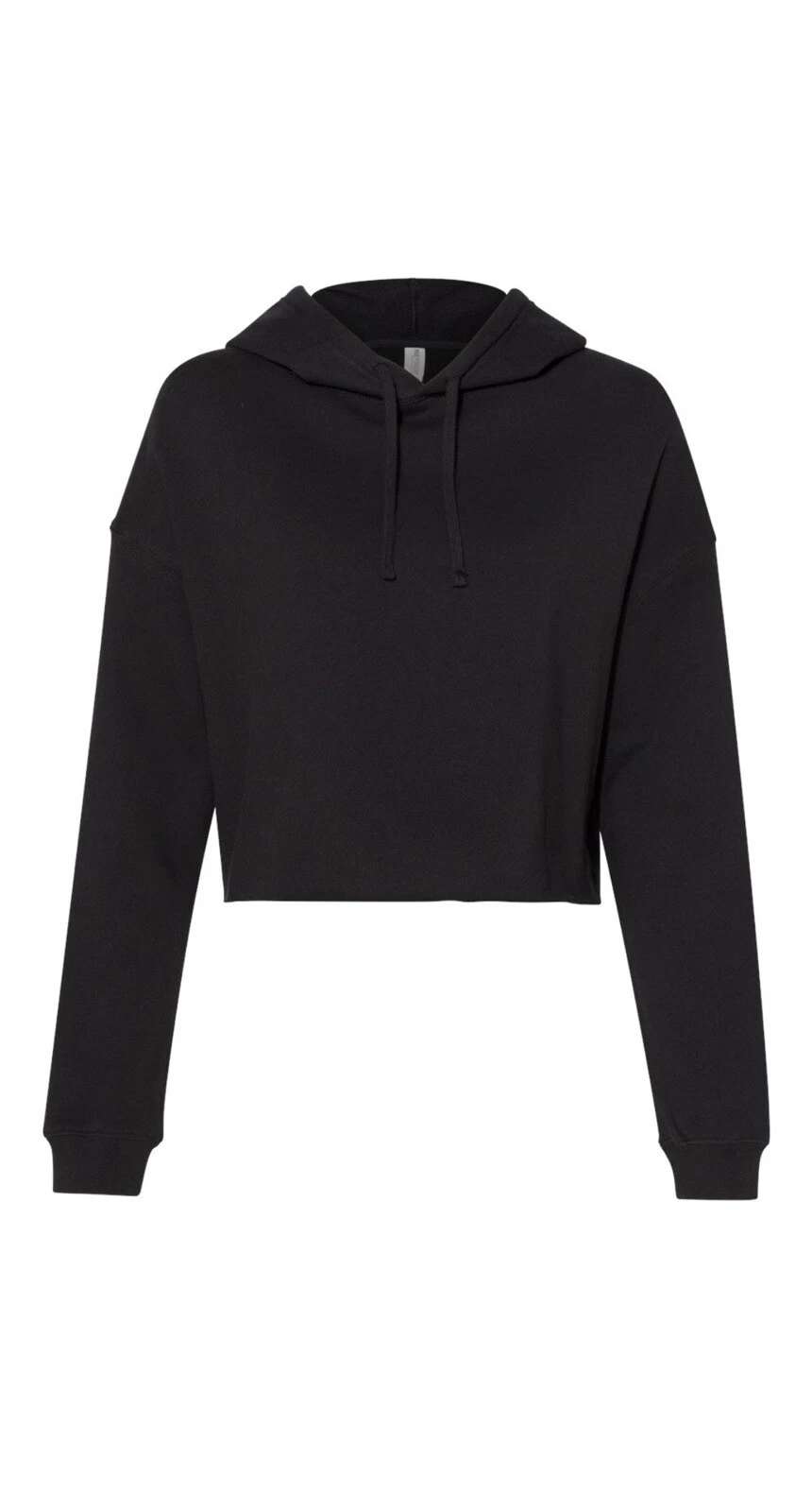Independent Trading Woman Lightweight Crop Hooded Sweatshirt Afx64crp