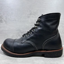 Red Wing Iron Ranger 8114 6" Leather Cork Sole Boots - Men's Size 6 D - Black