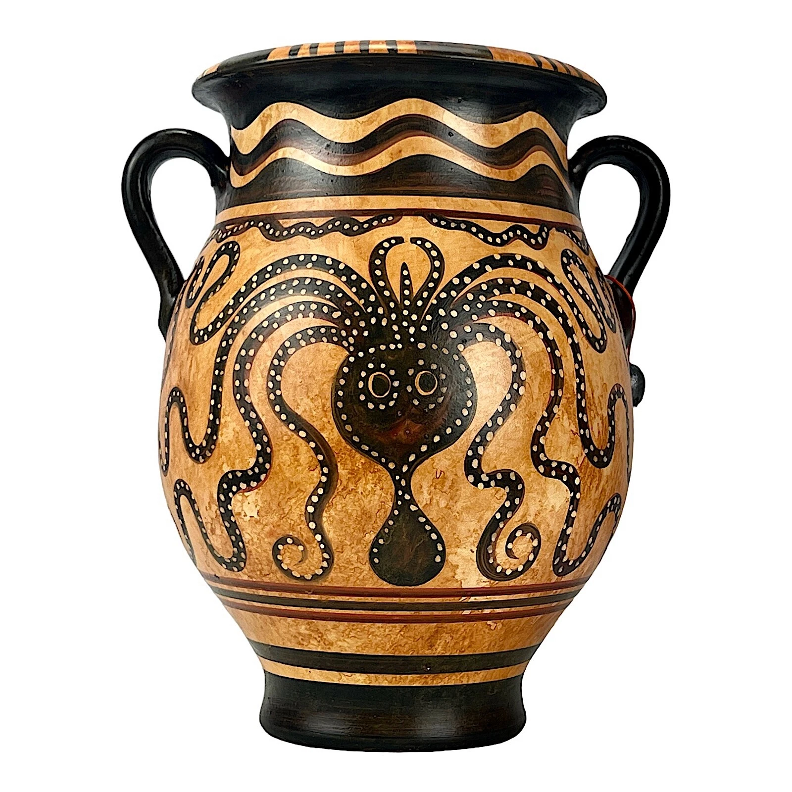 Mycenaean Octopus Vase Minoan Marine Style Ancient Greece Pottery
