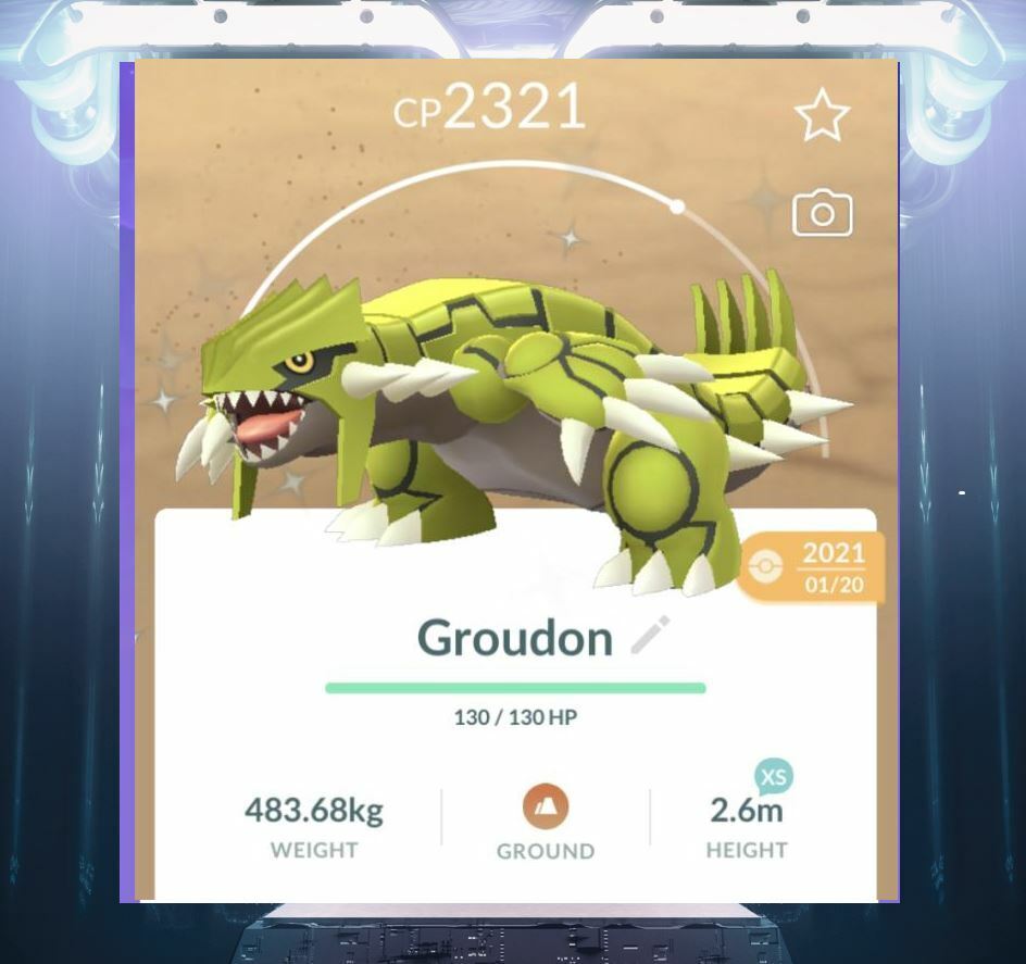 Pokémon Go Groudon RARE!Unregistered ok~ 30 days trade