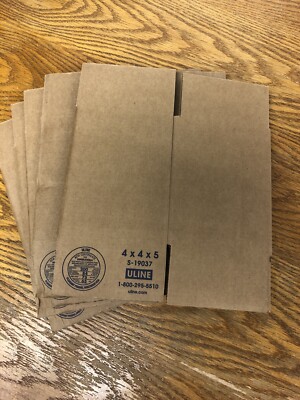 Lot Of 5 Uline Boxes Size 4 X 4 X 5 Inch For Ship Pokmon Cards & Small  Items | eBay