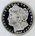 *1897 S MORGAN DOLLAR* *GEM BU++* *PROOF LIKE*DMPL/PL**SCARCE S MINT* NR #G4133