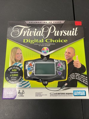 Trivial Pursuit Digital Choice Trivia Game 25th Anniversary Edition New In Box