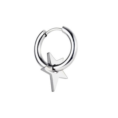 Women Retro Cool Inverted Triangle-Charm Aesthetic Hoop Earring Korean