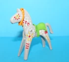Playmobil Western Native American Indian Vintage Gray Painted Horse Figure