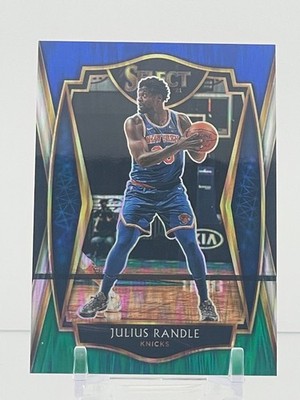 2020-21 Panini Select Julius Randle #135 Blue White Green Flash /25 Knicks