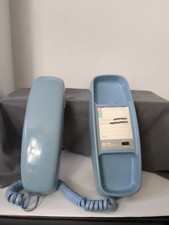 Vintage AT T Trimline PhoneLight Blue Touch Tone Push Button Landline Not Tested