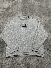 Cypress Links Sweater Men XL Heather Gray Golf Clubs Grandpa Vtg Made in USA