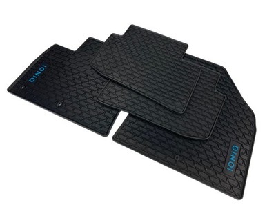 Original Hyundai Ioniq Gummimatten Fussmatten Elektro schwarz AE Gummi Set 4 tlg