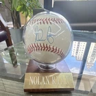 Nolan Ryan Signed Rawlings Official American League Baseball Texas Rangers