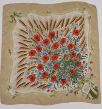 Vintage GUCCI V. Accornero Spighe Silk Scarf ...