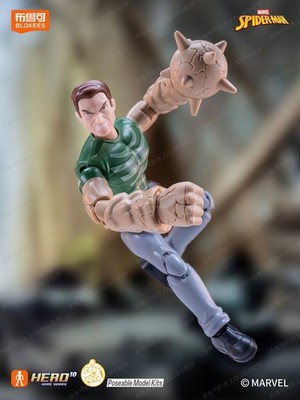 Blokees Marvel Hero Galaxy Ver 6th Spider-man Sandman Figure Model