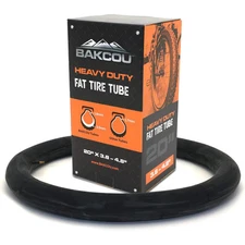 - 20x4 Heavy-Duty Fat Tire Tube - Military-Grade Butyl Rubber, Schrader Valve...