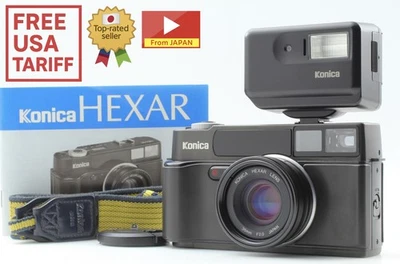 Testé [excellent état] Konica Hexar AF appareil photo argentique noir 35 mm f... - Photo 1/4