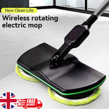 Cordless Electric Spin Mop Rechargeable Floor Cleaner Powerful Cleaning UK