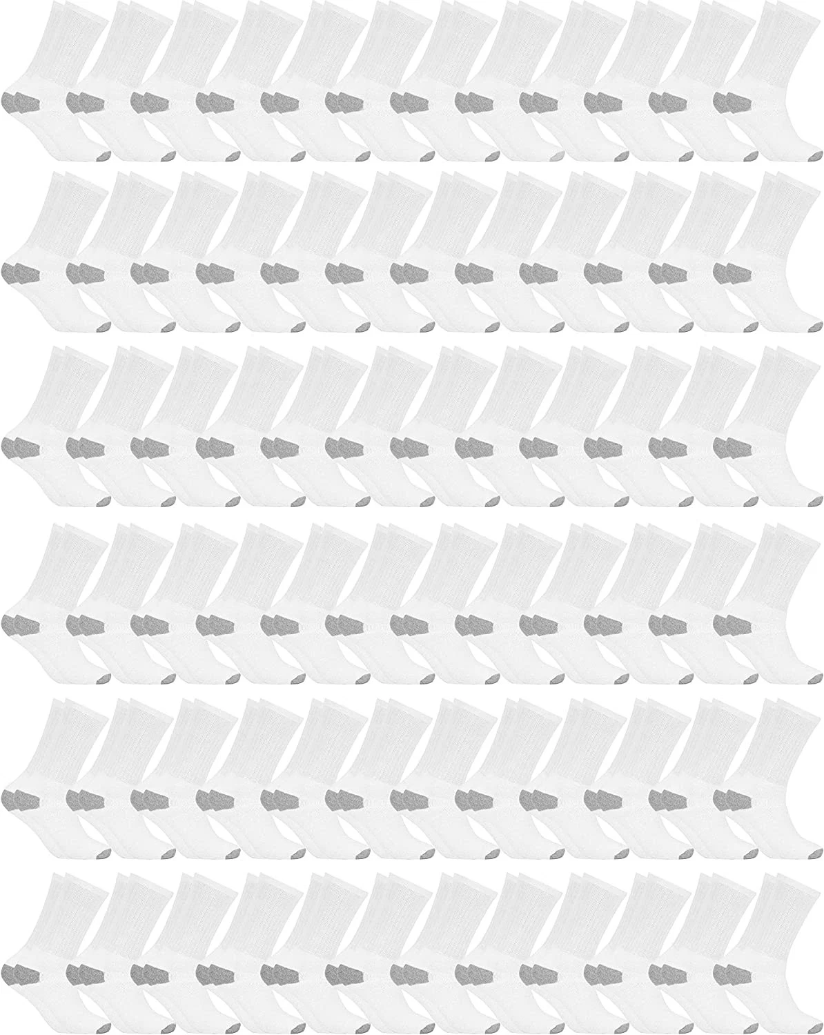72 Pairs Unisex Lightweight Cotton Crew Socks, Homeless Donation Cheap
Opens in a new window or tab