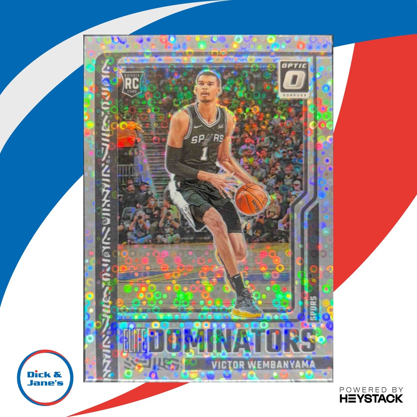 2023-24 Donruss Optic Victor Wembanyama Elite Dominators Holo Fast Break #18 RC