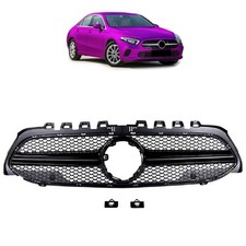 Kühlergrill Kühlergitter Schwarz glanz für Mercedes A-Klasse W177 V177 ab 18-22