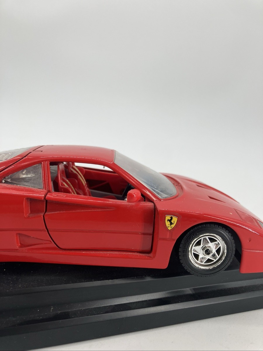 Vintage 1987 Ferrari F40 1:24 Scale Die-cast Made By Burago with
