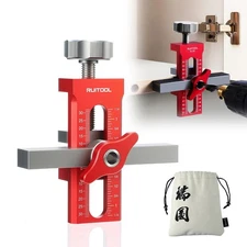 2-in-1 Cabinet Door Mounting Jig & Rebound Device Tool with Bag, Installation...