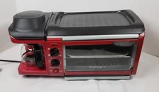 Breakfast Station Coffee Maker, Griddle Toaster Oven 3-in-1