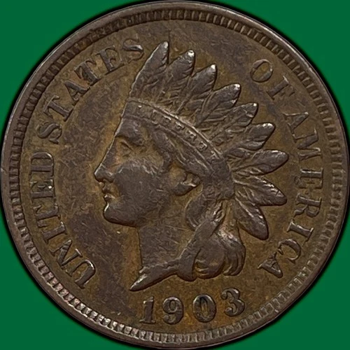 1903 Indian Head Cent Choice Extremely Fine XF+ Coin #33220