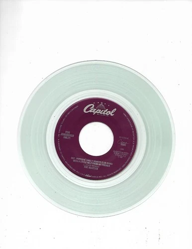 The Beatles-Sgt. Peppers.../Day In Life US *Jukebox Only* Clear Vinyl 7" Record