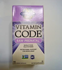 Garden Of Life Vitamin Code Raw Prenatal 90 caps Exp 04/26
