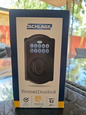 NEW SCHLAGE BE375 V CAM 716 Camelot Touch Deadbolt, Aged Bronze SEALED