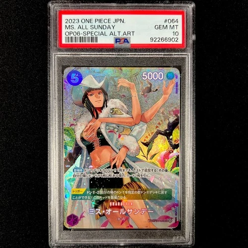 PSA 10 One Piece TCG Ms. All-Sunday Alt Art Japanese OP04-064 Special