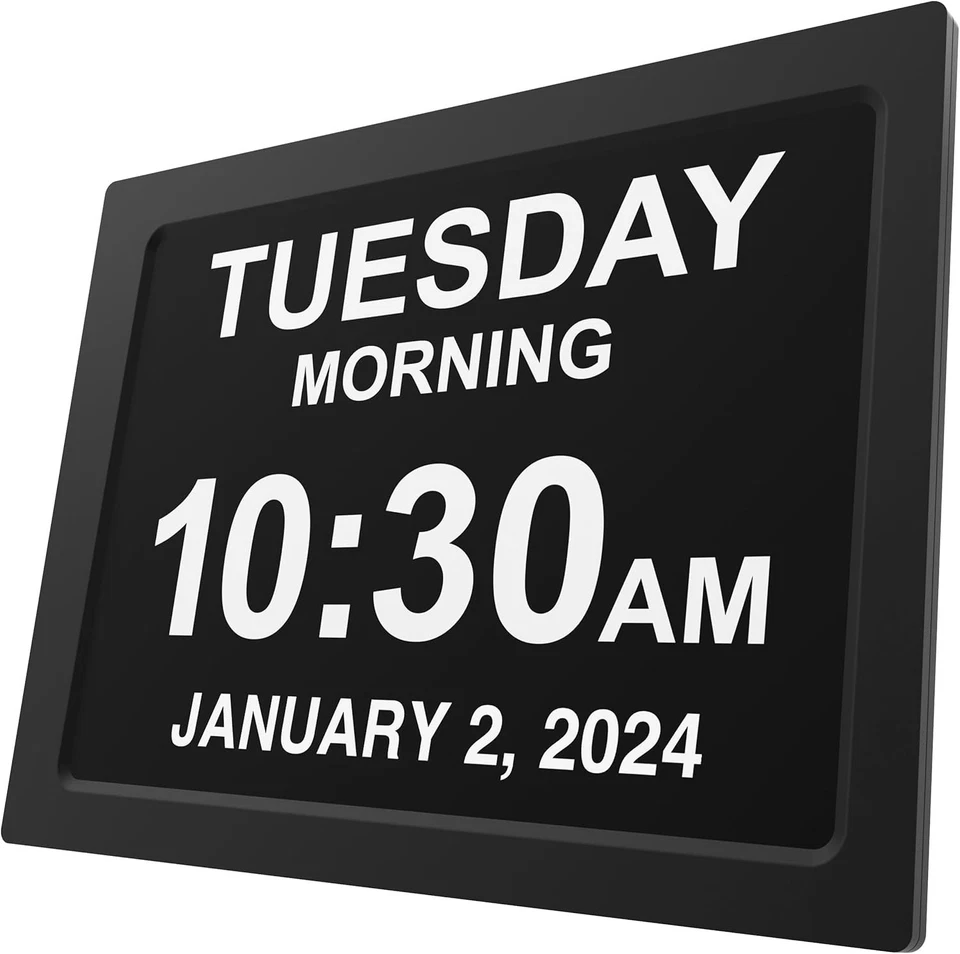 Thoughtful Gift for Seniors: Custom Alarms Dementia Clock - Image 3 of 4