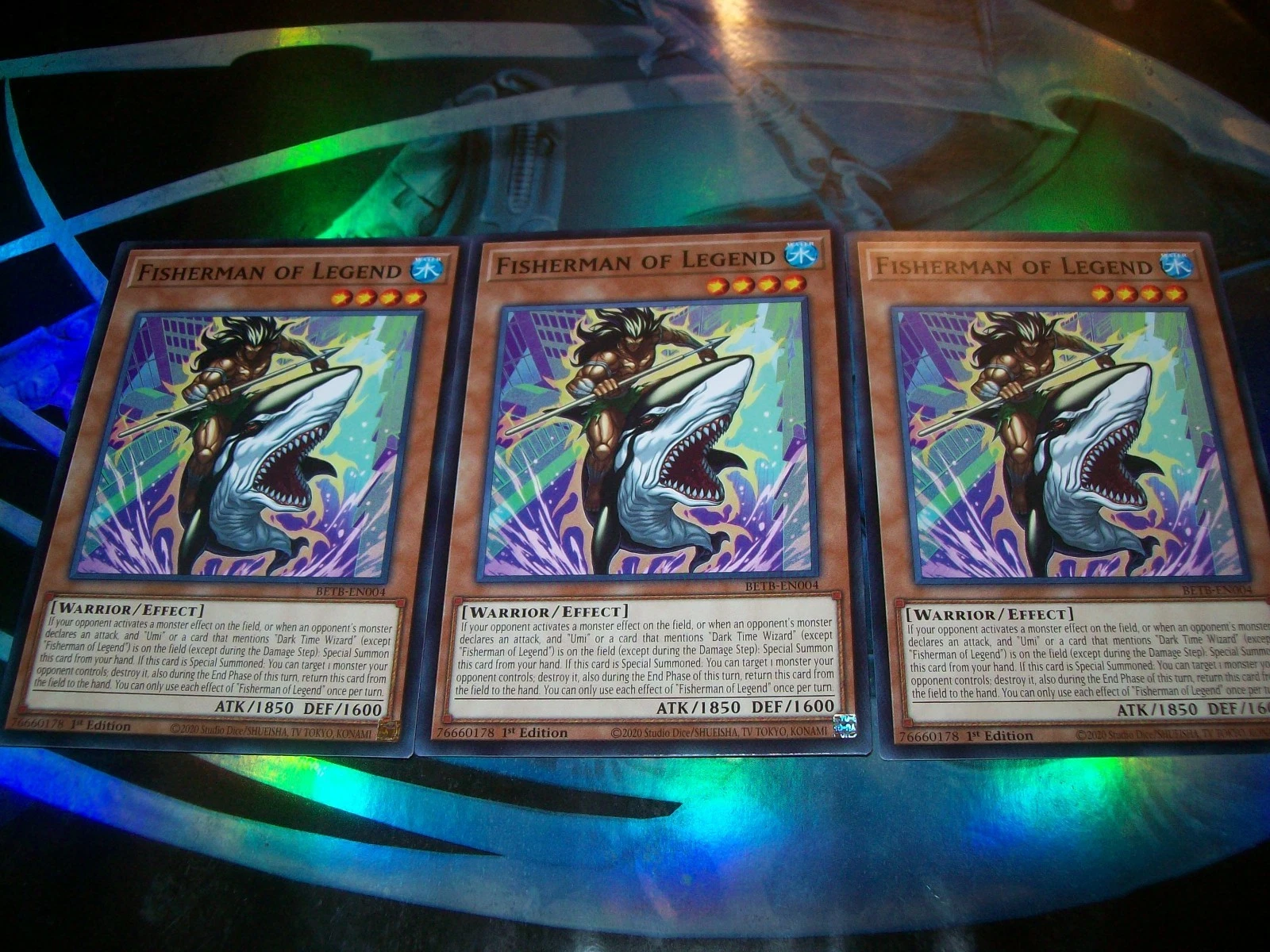 3x Fisherman of Legend 1st Edition Common BETB-EN004 Yu-Gi-Oh! image 1