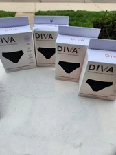 (4) DIVA Reusable Period Underwear Size XS/S 