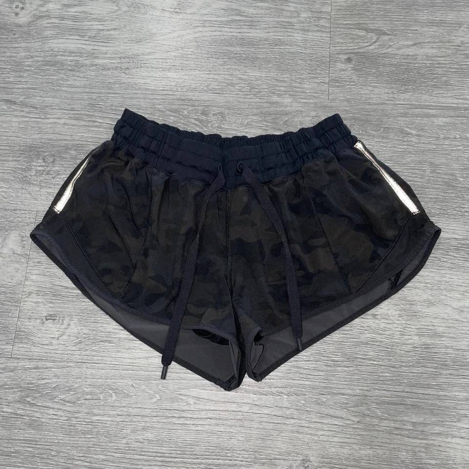 Tênis Lululemon Hotty Hot Short Feminino 8 Cintura Média Longa 2” Corrida Ginástica Treino - Imagem 4 de 4