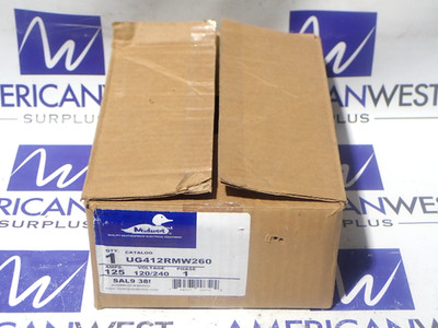 New Midwest UG412RMW260 1 Phase 125 Amp 120/240 Volt GFI Disconnect Spa Panel