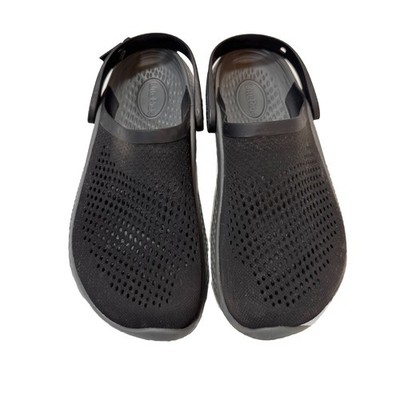 Crocs LiteRide 360 Clogs Slip On Vented Black Grey Size 9 Mens Womens 11 Unisex