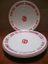 Large pub Double Diamond Ash Trays x2