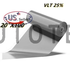 A Autotek 20inx100 FT- VLT 25% Tinted plastic film for use on windows