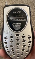 Durabrand Sports Radio AM/FM PR-355 Handheld Portable Works w Built in speaker