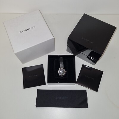 Givenchy Eleven Swiss Made Sapphire Women's Watch 28mm GY100192S02 New Gift Box