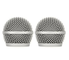 2 Pack Replacement Ball Head Mesh Microphone Grille For Shure PG28 PG58 PG48 Mic