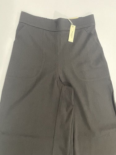 MAX STUDIO LONDON Women's High Rise Elastic Back Wide Leg Pants Black S-NWT - Picture 3 of 14